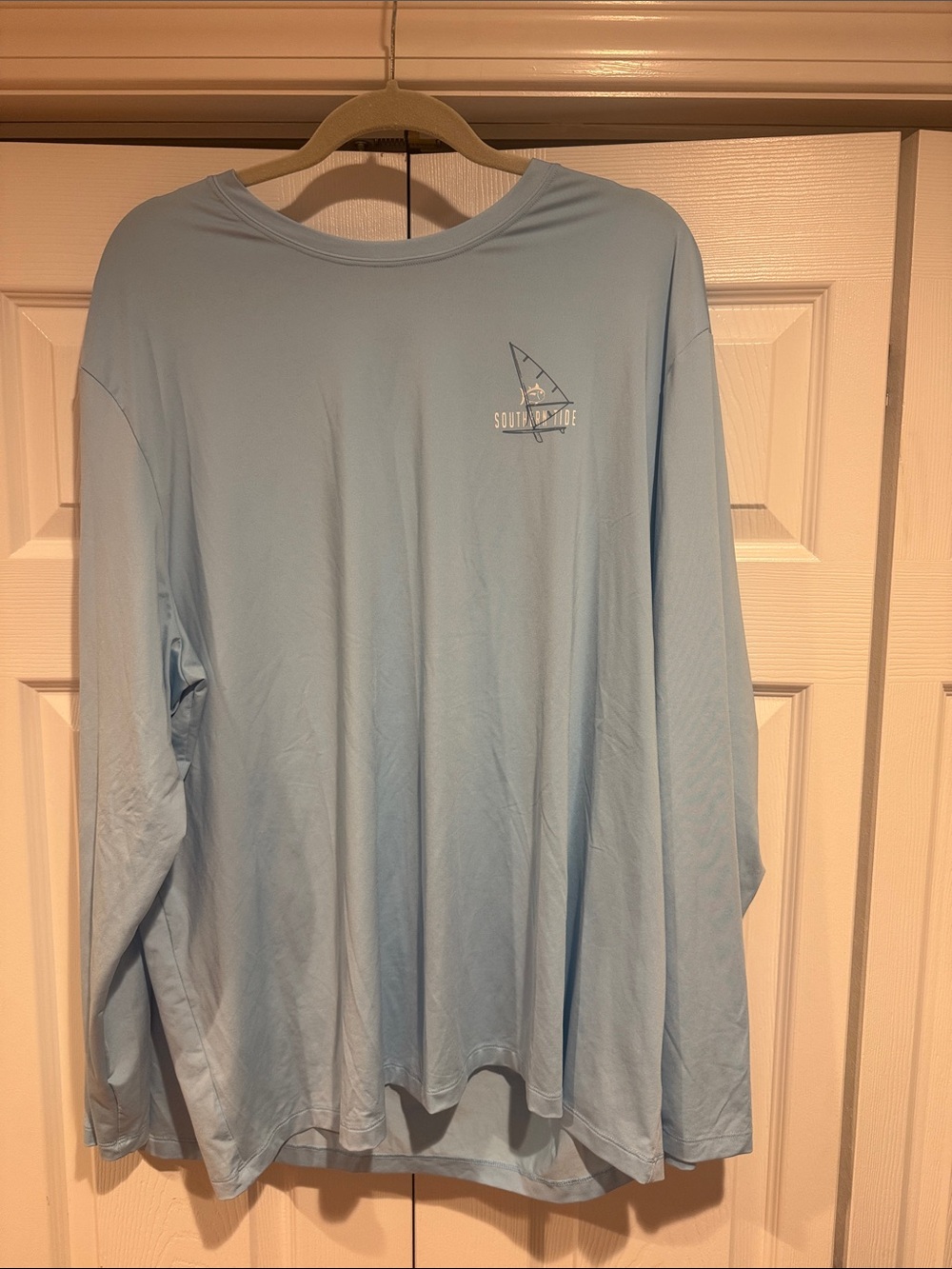 Southern Tide Light Blue Polo with Navy Trim - XXL